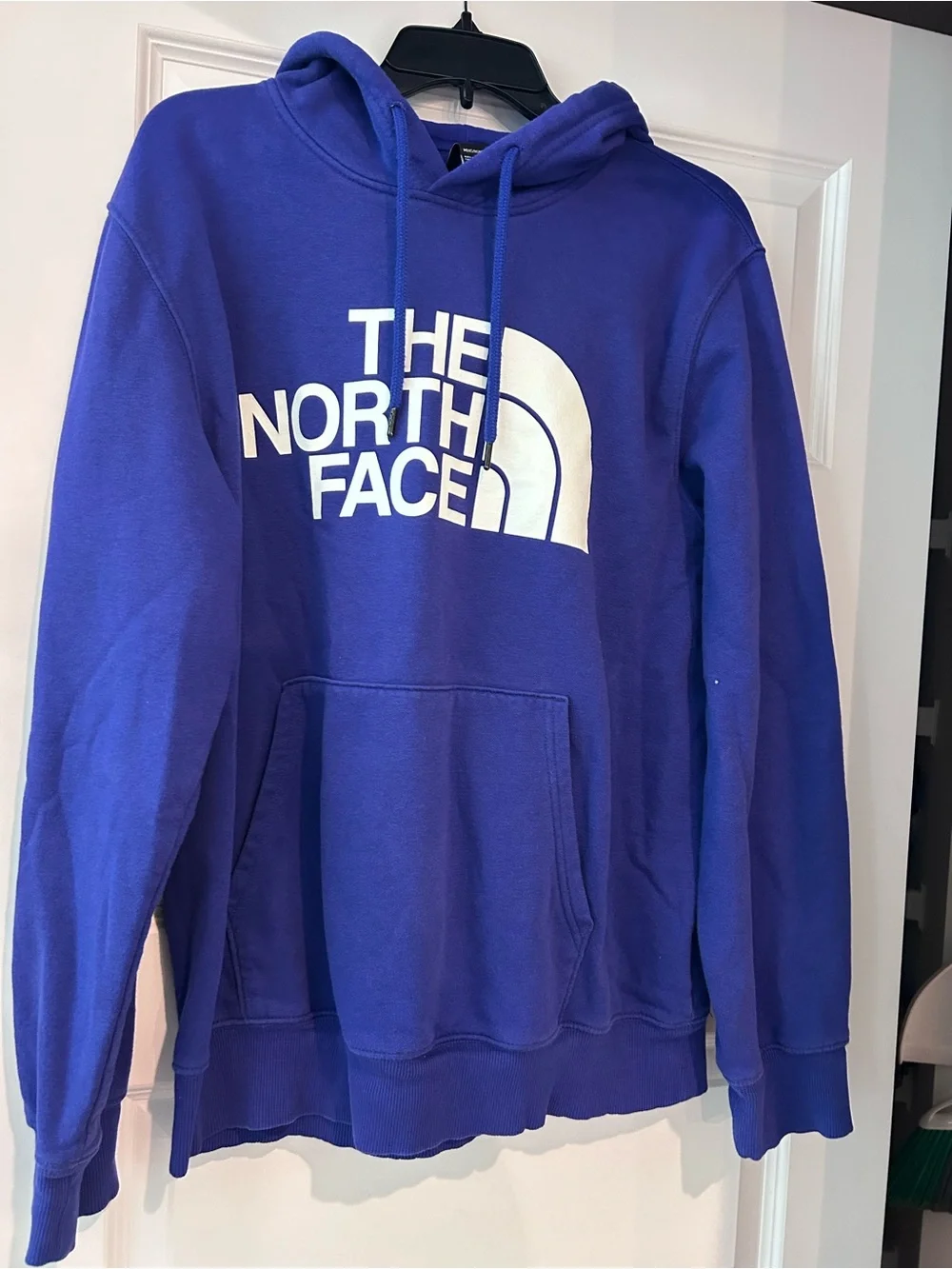The North Face Men's Royal Purple Logo Crewneck Hoodie L